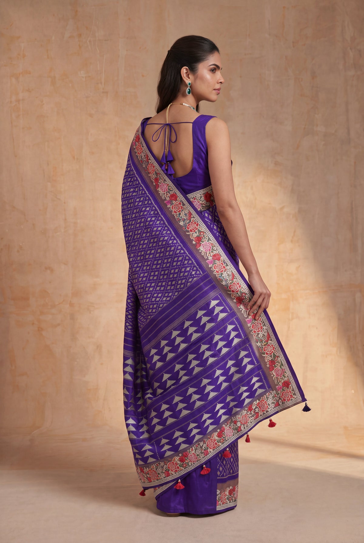 Purple Patola Silk Saree