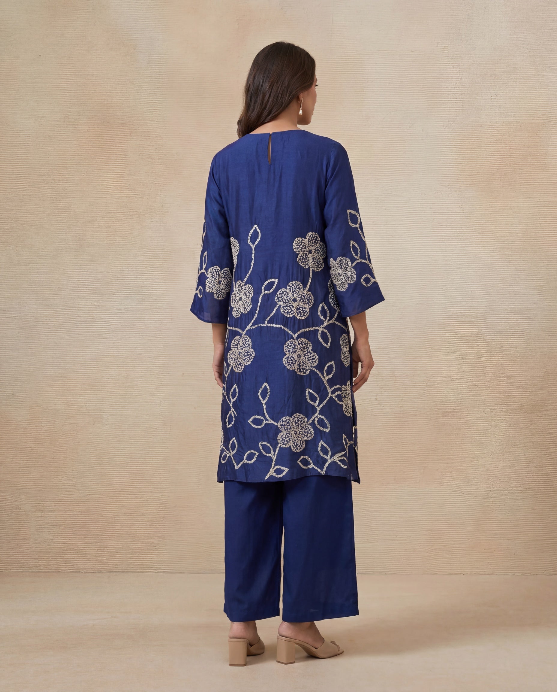 Royal Blue Soft Silk Co-Ord Set