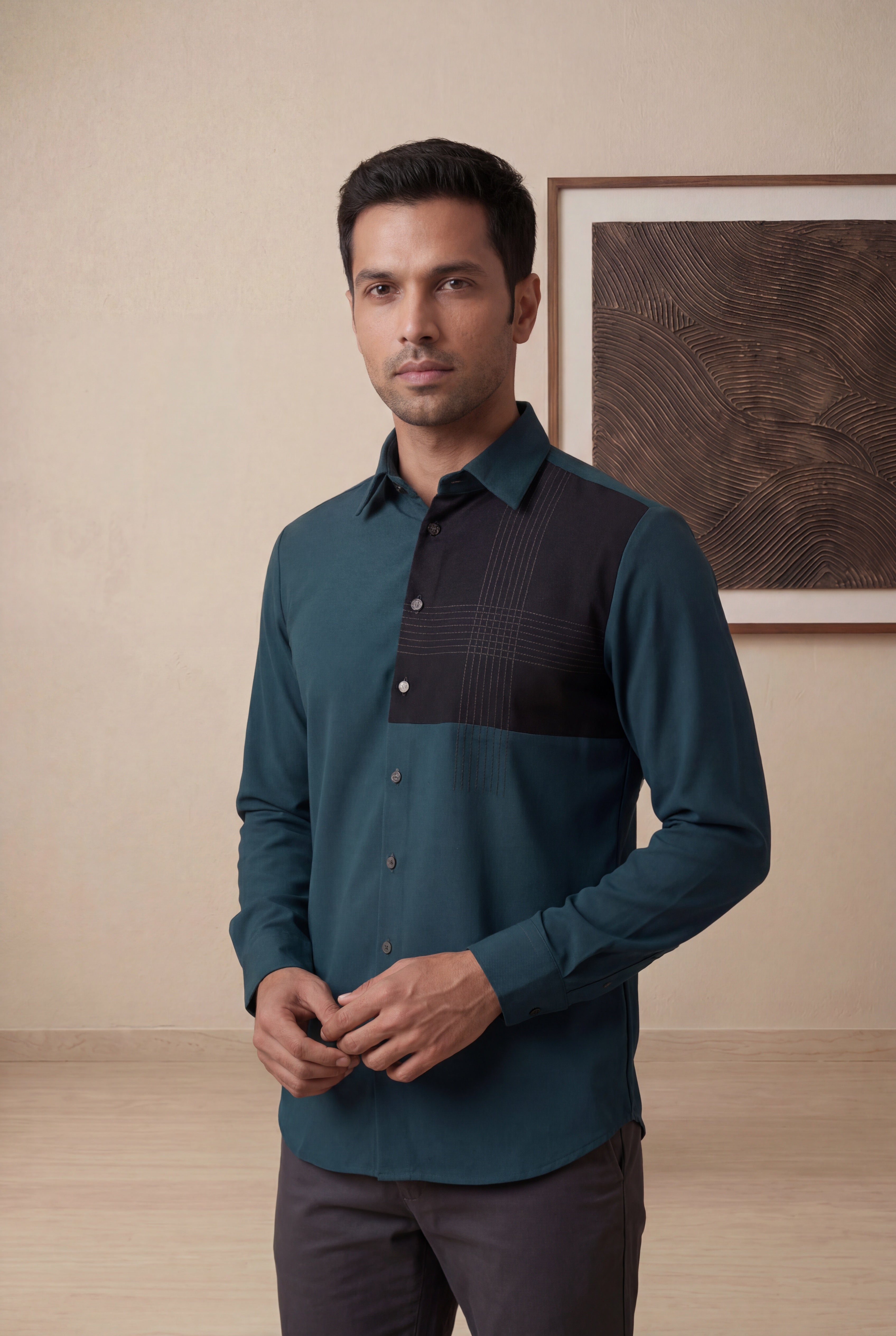 Green Bomario Full Sleeve Shirt