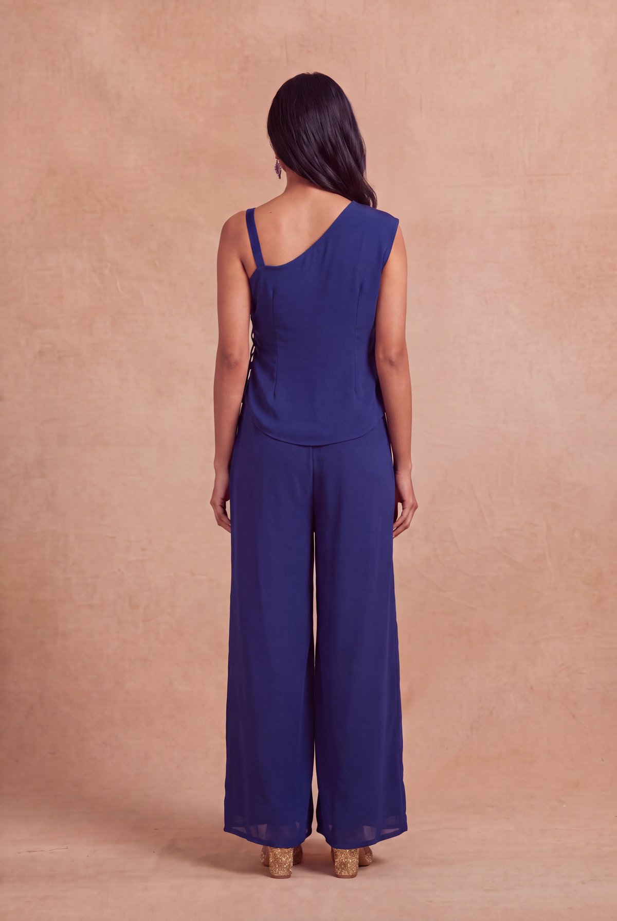 Royal Blue Crepe Jumpsuit