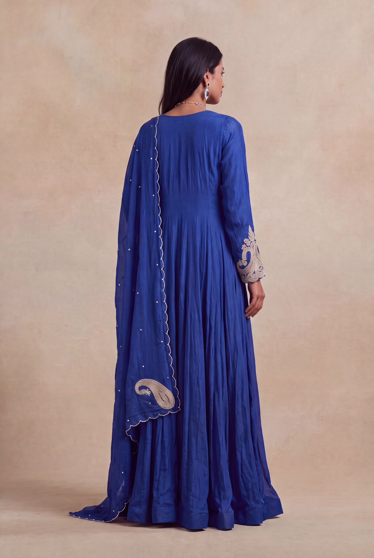 Royal Blue Georgette Anarkali