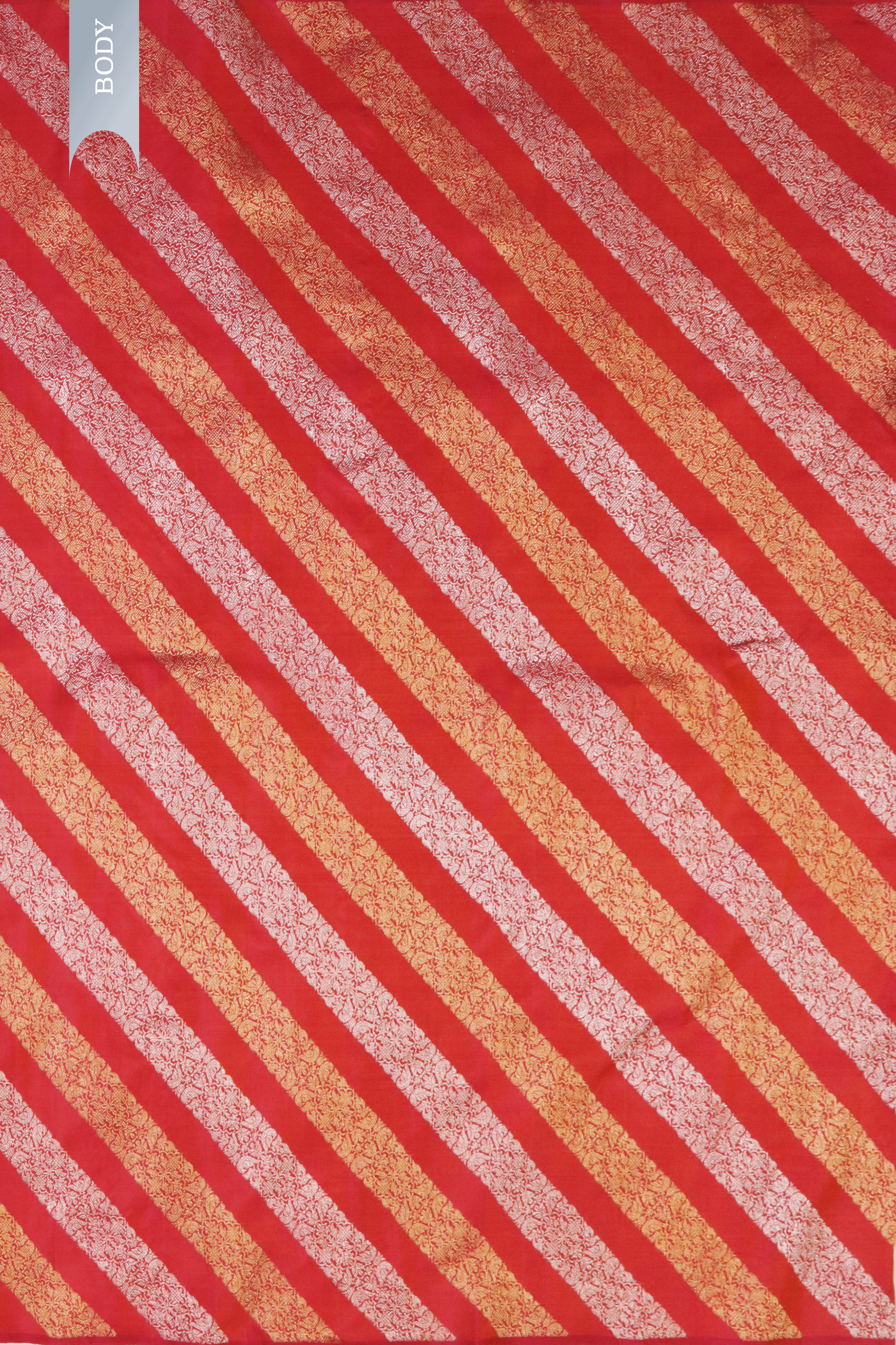 Rust Orange Kanchivaram Silk Saree