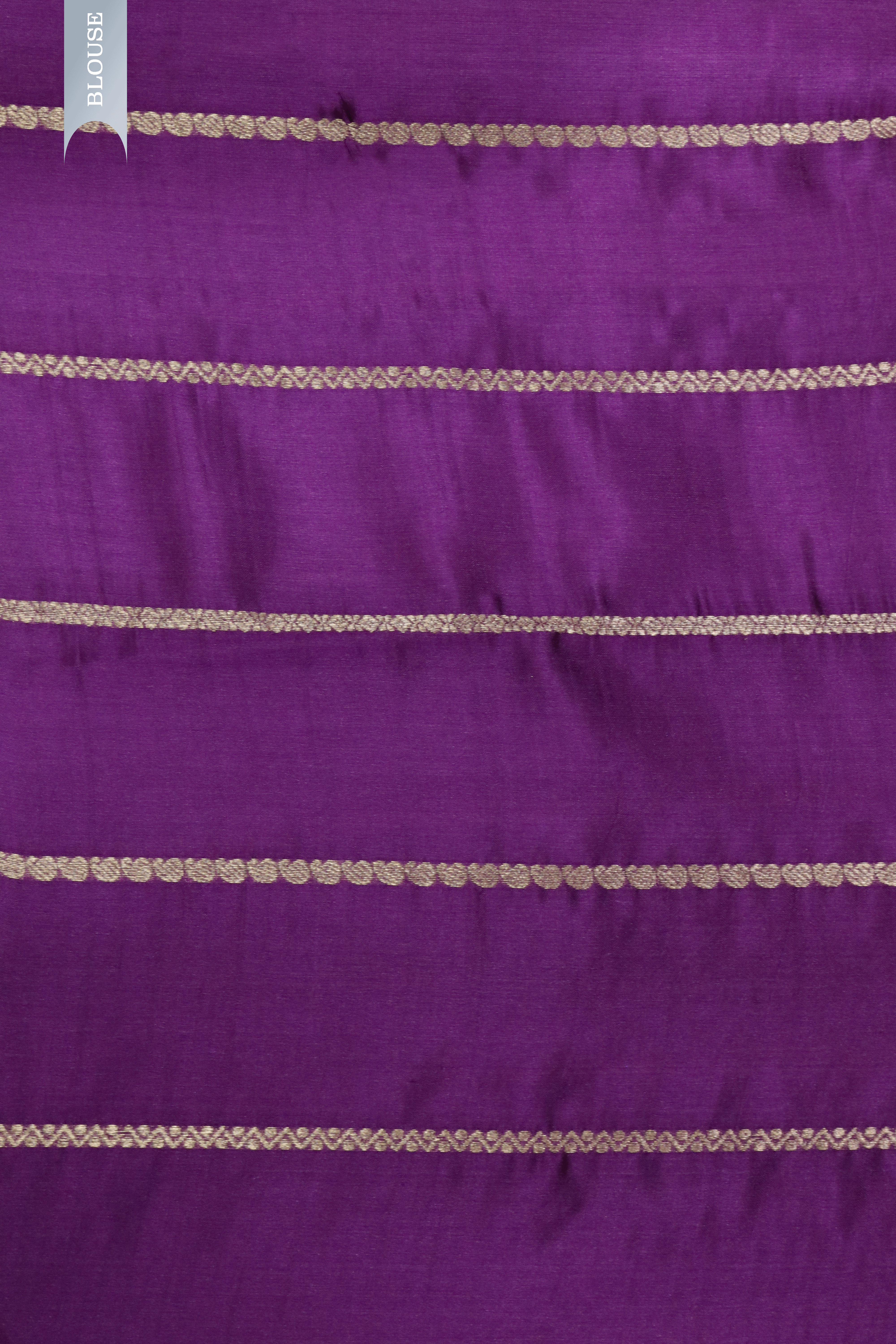 Light Gold & Purple Banarasi Chanderi Silk Saree