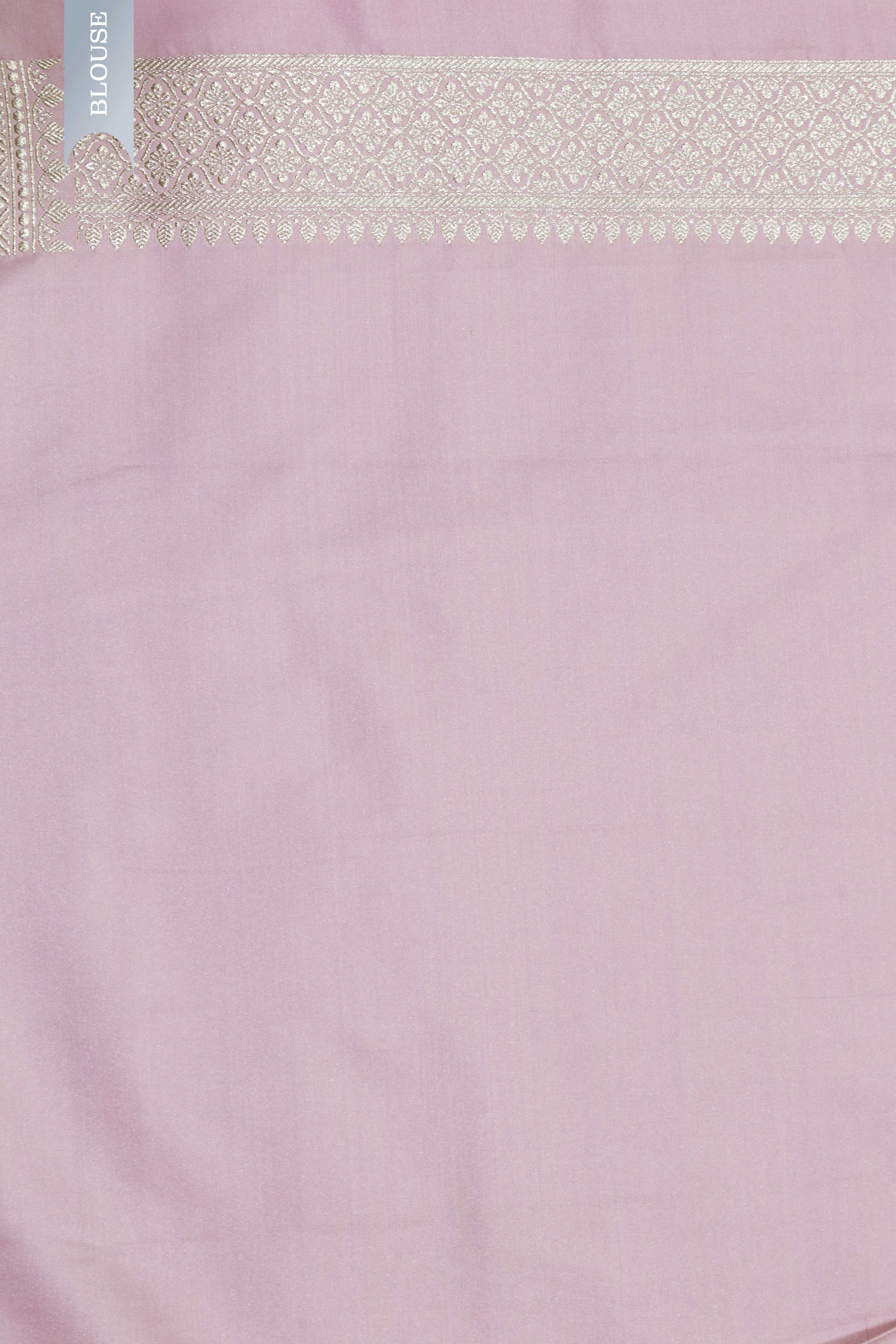 Mauve Pink Banarasi Semi Silk Saree with Zari Butti & Border