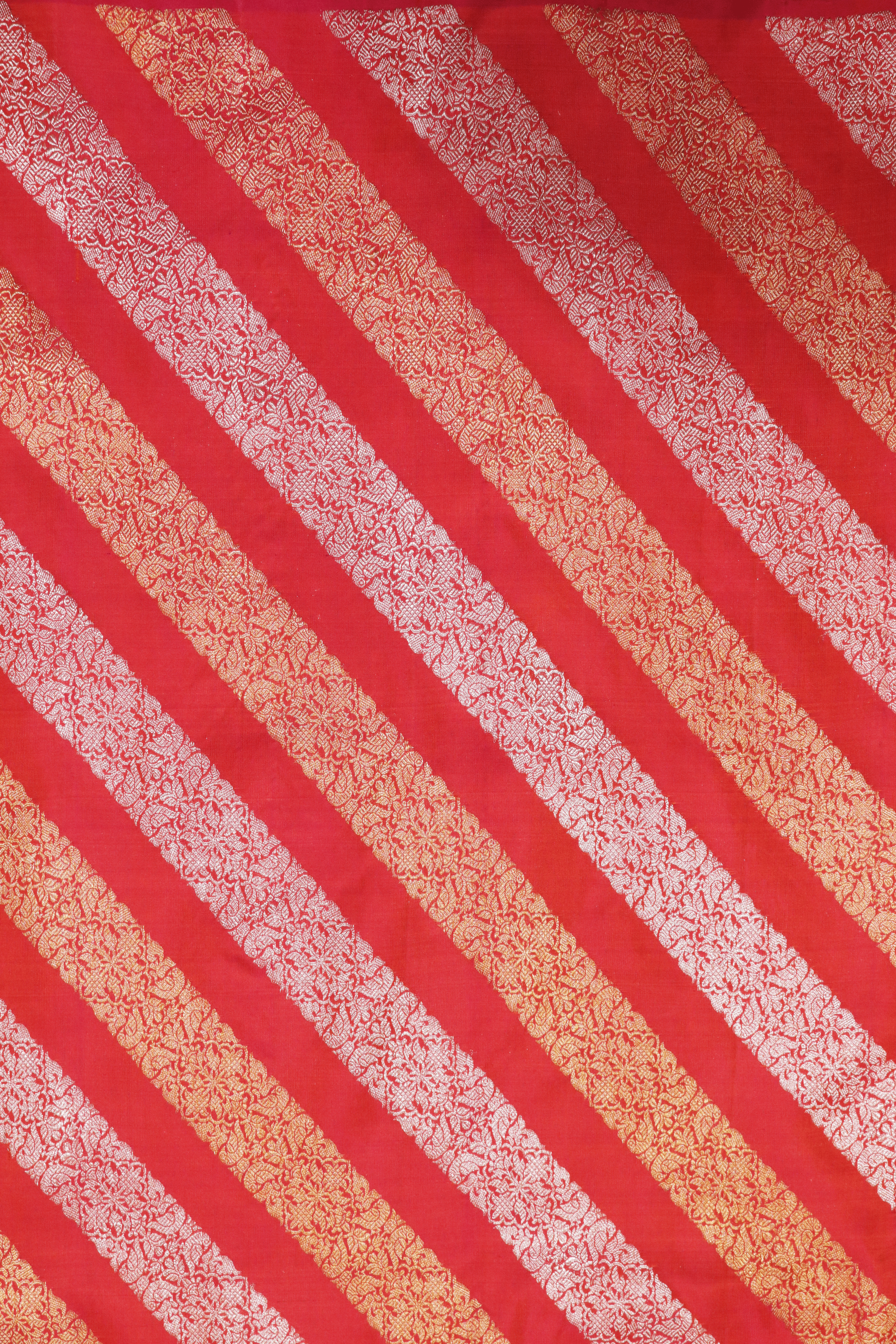 Rust Orange Kanchivaram Silk Saree