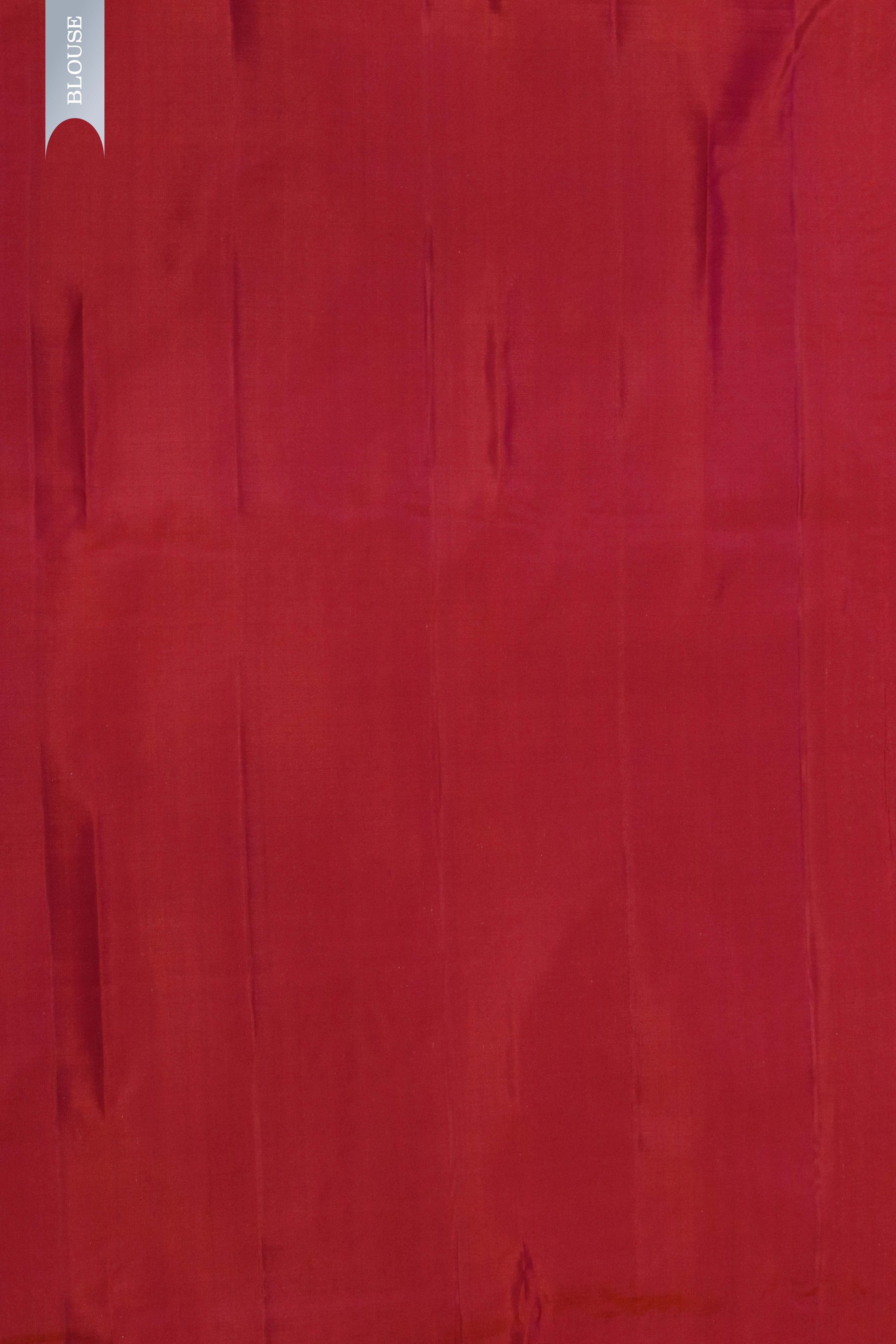 Purple Kanchivaram Silk Saree with Striped Weave