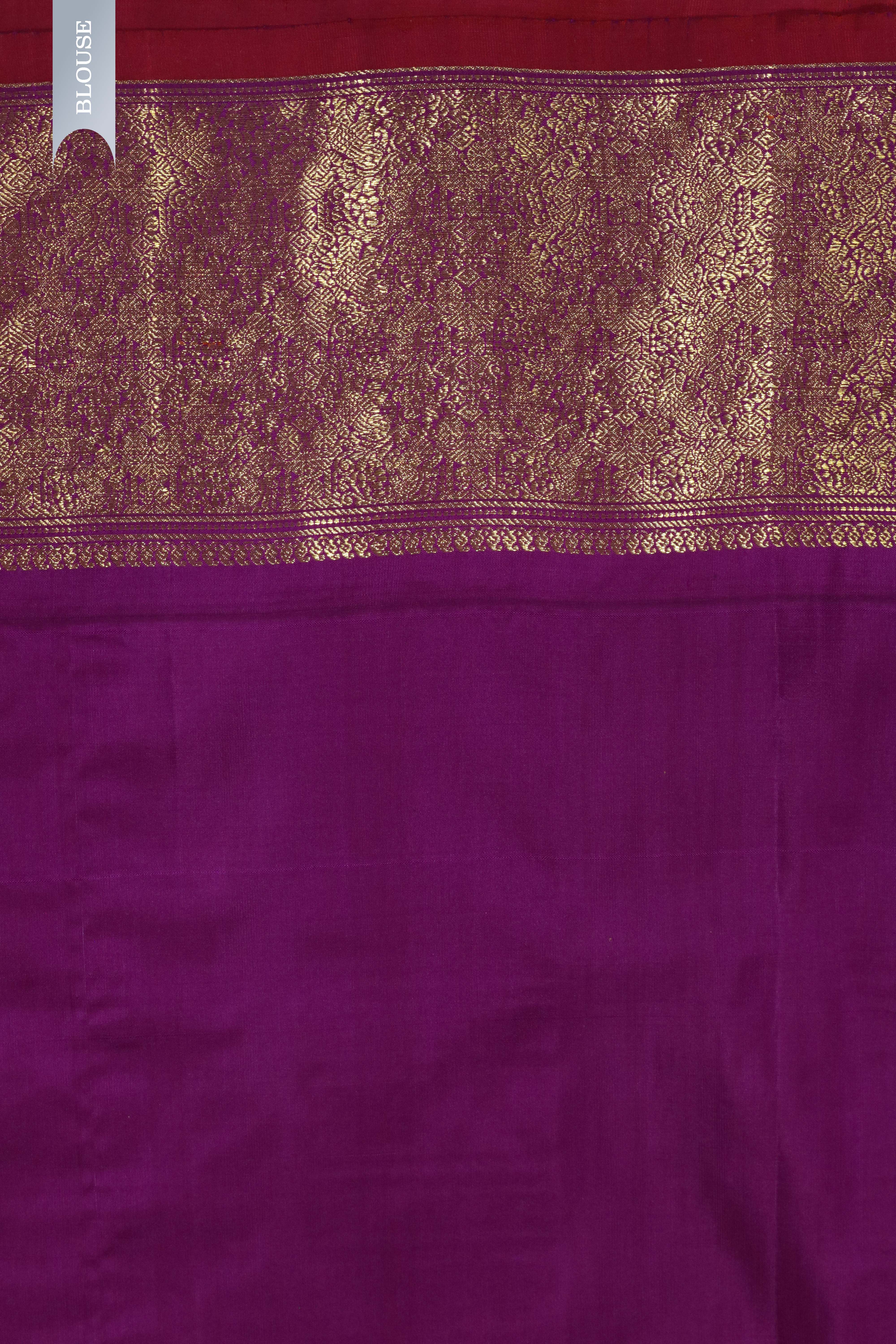 Sea Blue Kanchivaram Silk Saree with Contrast Border
