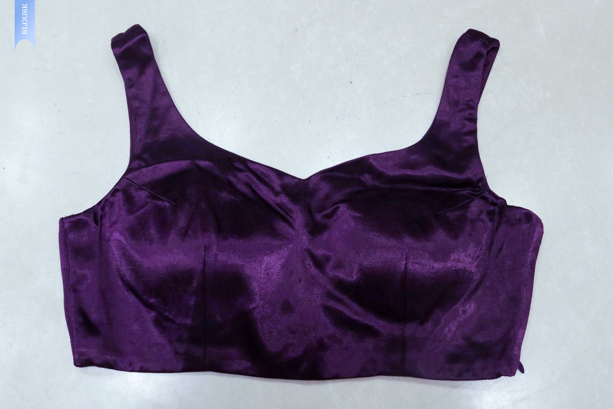 Silver Tissue Silk Saree with Purple Blouse