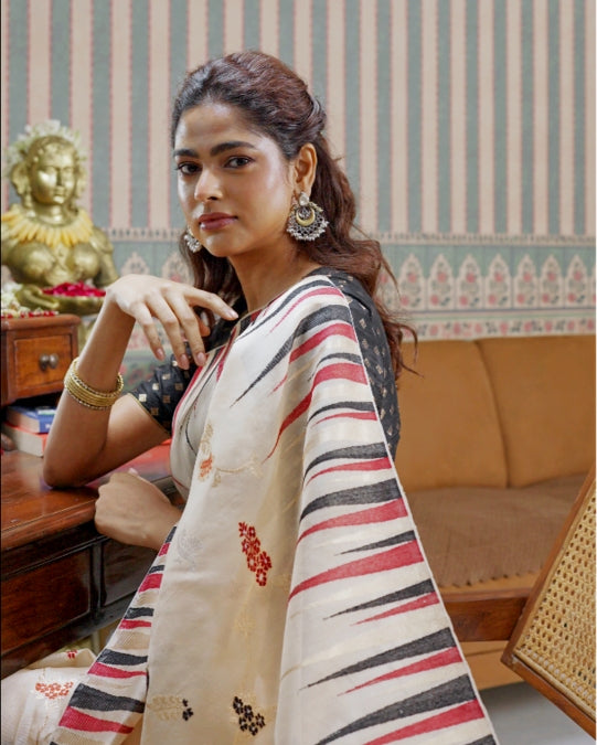 Kora Banarasi Kora Silk Saree