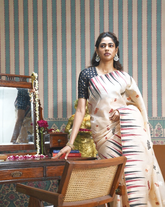 Kora Banarasi Kora Silk Saree