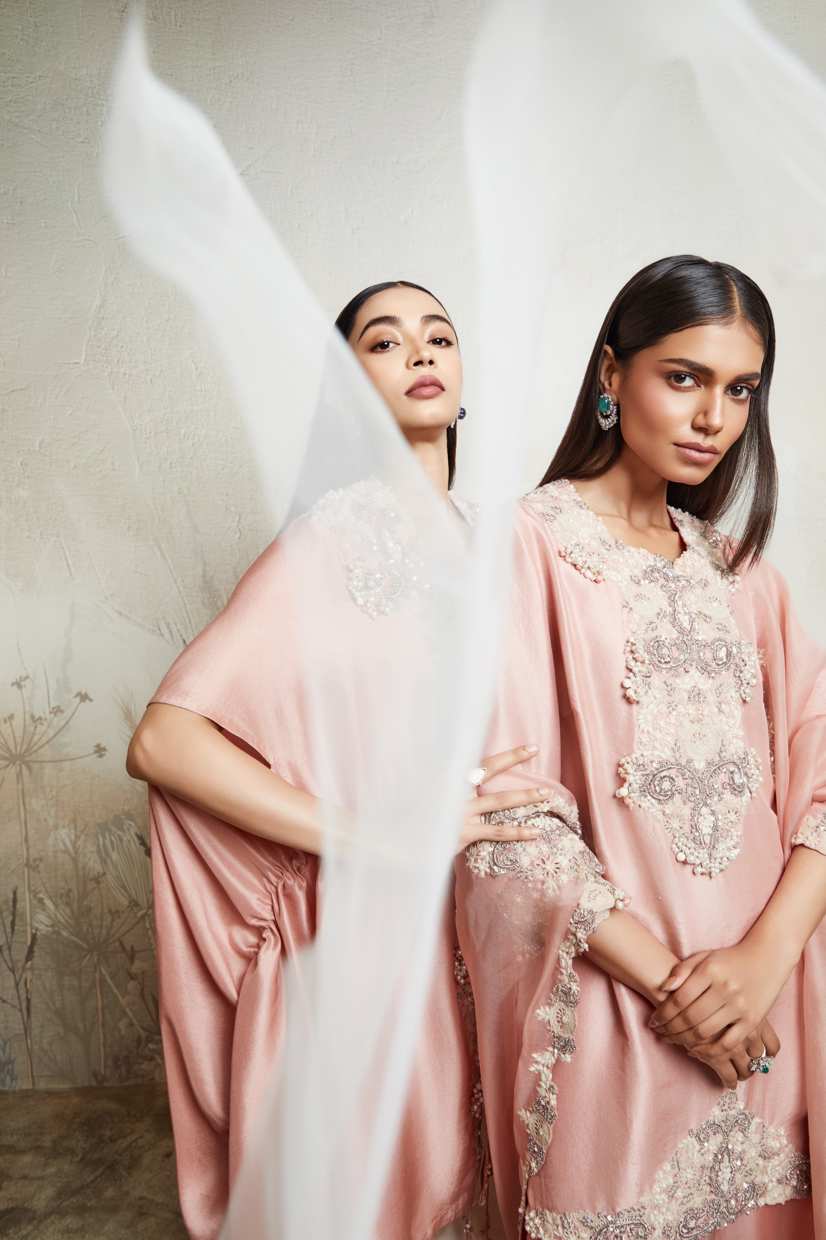 Dark Flamingo Kurta with Sharara and Dupatta  Mokshaa