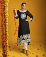 Black Silk Kurta set