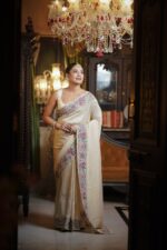 Ivory Organza Saree