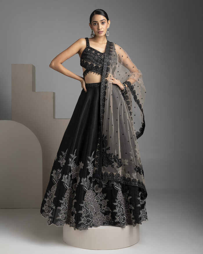 Black Lehenga Set