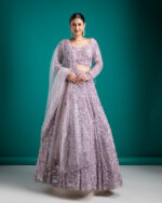 Lavender Bridal Lehenga