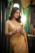 Mustard Crush Organza Saree