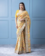 Multicolor Georgette Saree